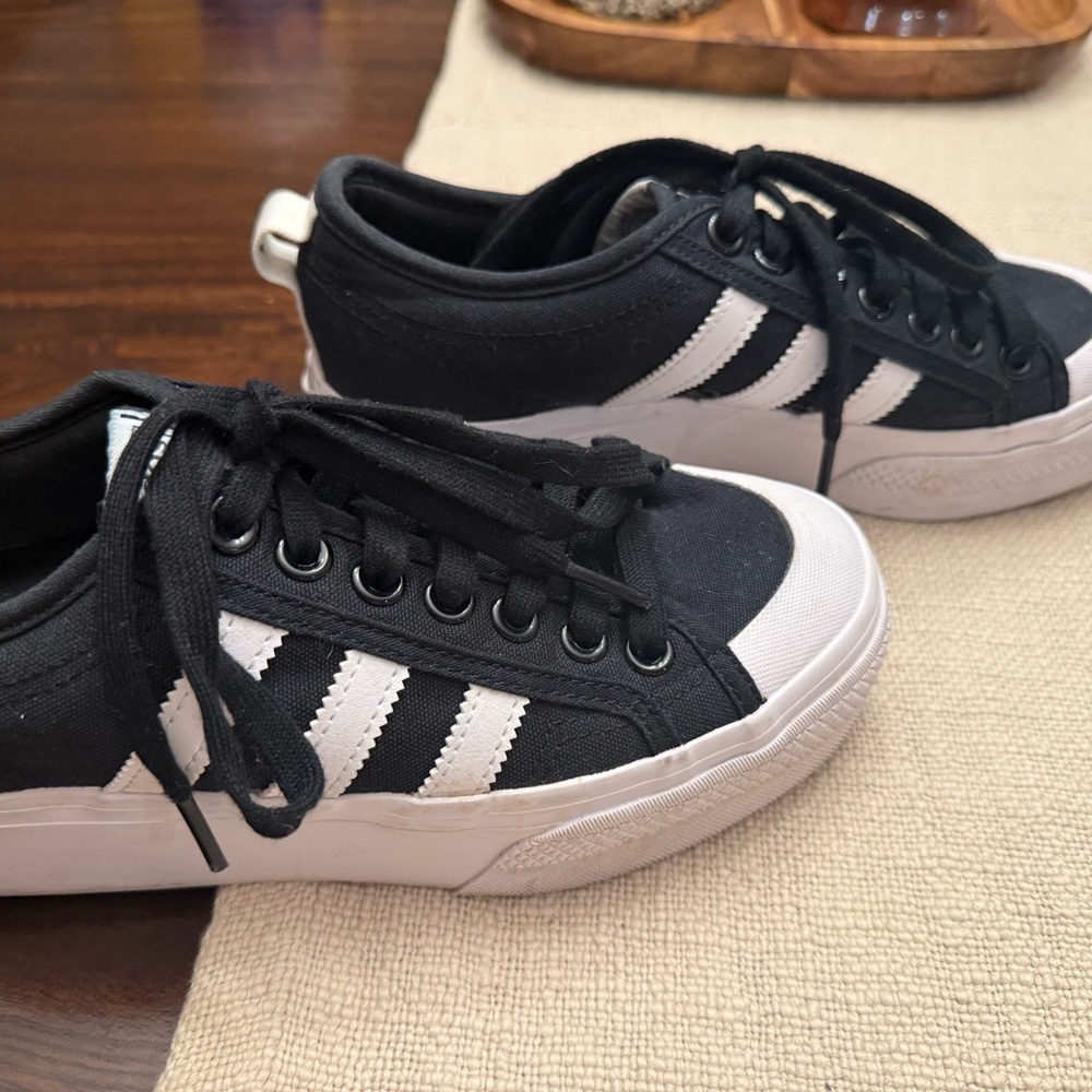 Adidas Black and White Casual Shoes